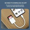 1PCS Plastic USB Type C to USB OTG Adapter SD to Card Reader Connector Adapter for Tablet