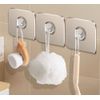24-Pack Clear Heavy-Duty Adhesive Sticky Wall Hooks – Seamless Hangers Set