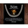 Mum's Gift: Cuban Chain Necklace for Son's Birthday