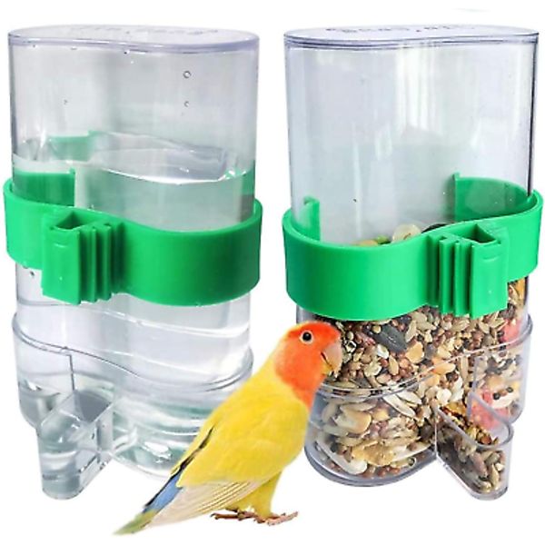 Bird Water Dispenser Parrot Water Feeder Bird Seed Container for Cage Parakee