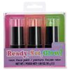 iscream Ready, Set, Glow! 3-piece Multicolor Sheer Neon Face Paint Stick Set