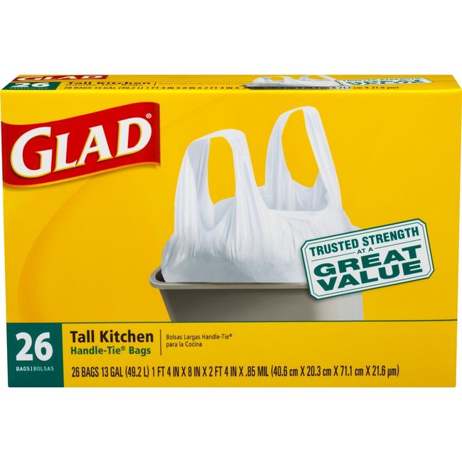 4-Gallon Trash Bags, 26 Count