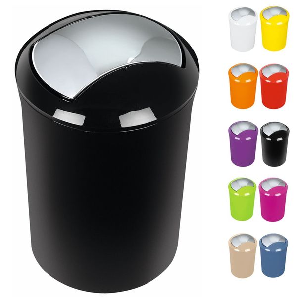 Spirella Sydney Acrylic Bin, Black