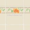 Tile Transfers Water Slide Decal Border Grecco Flower 8 Pack