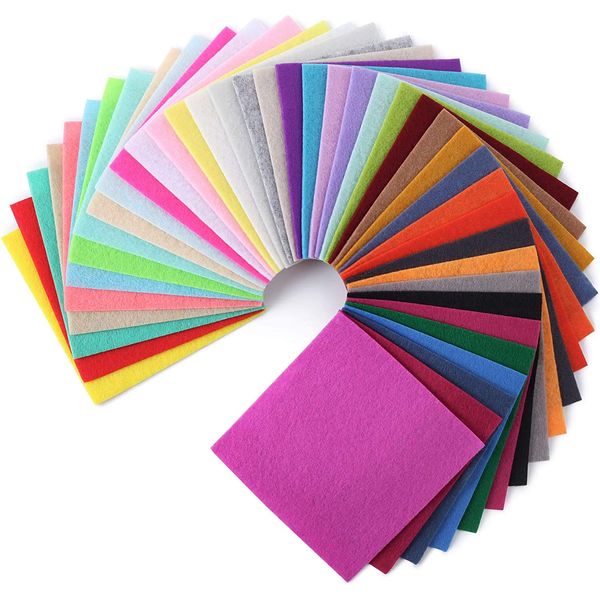 A4 Felt Fabric Sheets; 25 per Pack; Assorted Colours - Great for DIY Crafting and Sewing