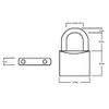 Henry Squire Lion Premium Solid Brass 4 Pin Padlock, 31.5 mm (Length)