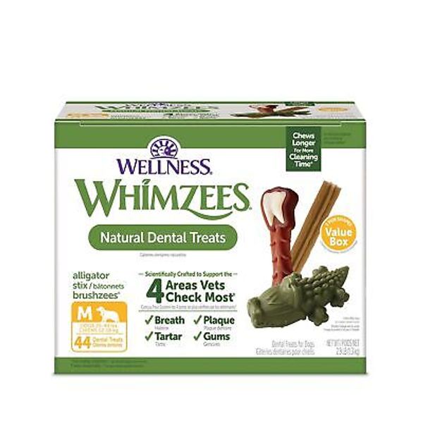 by Wellness Value Box Natural Dental Chews for Dogs – Clean Teeth, Freshen Br...