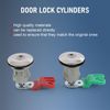 Ignition Switch Lock Cylinder Door Lock Cylinder W/2 Logo Keys For Ford