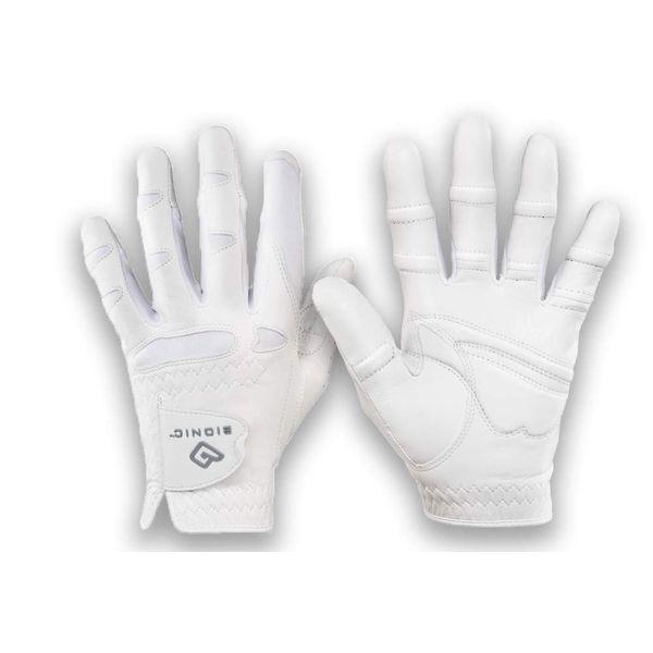 Women's Bionic StableGrip with Natural Fit Golf Glove - 2 Pack Bundle (2 Gloves) (Medium, Worn on RH)