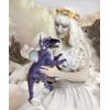 Folkmanis Beaked Dragon Hand Puppet, Purple; Black; White