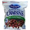 Ocean Spray Reduced Sugar Craisins Dried Cranberries - 43 oz