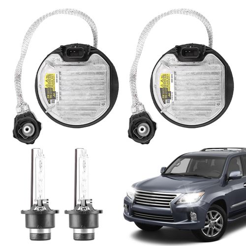 2pcs Xenon HID Ballast & D4S Bulbs Kit Replacement for Lexus GS/RX/LX 350 450h 570, 350z & 370z Headlights, Replaces OE 8596708020 8110775020 8596775020,Ballast Control Module