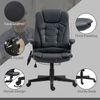 High-Back Vibration Massage Chair, Heating Office Chair, Black