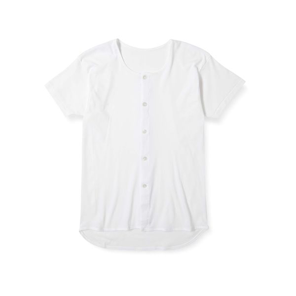 Loving Raku (Men's) Short Sleeve Button Shirt White, white