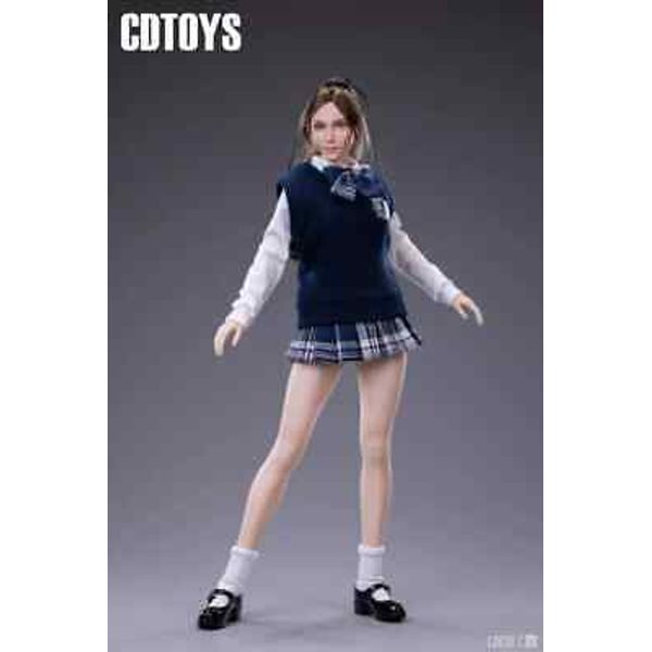 cdtoys cd030C 1/6 School Uniform Narvy Sweater Skirt Fit 12'' Action Figure Doll