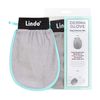 New Lindo Dermaglove - Deep Exfoliation Mitt, Remove Dead Skin, Reveal Softer Skin, Remove Bumps/Clogged Pores, Hang Ribbon (Gray/Mint)