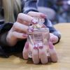 24 nail pieces elegant tiara nails, the glitter will shine well with the familiar colors and make your hands look gorgeous