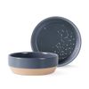 Fringe Studio Stoneware Pet Bowl, Medium, Celestial (479007),Dark Blue