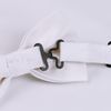 Mens Solid Color Bow ties Polyester Pre Tied Wedding Bow Tie, White(Size: One Size)