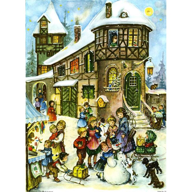 Alexander Taron Large Village and Kids Advent Calendar