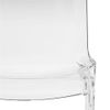 LeisureMod Murray Mid-Century Modern Dining Side Chair in Clear