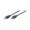 Goobay 93999 USB 3.0 Super Speed Extension Cable, Black, 3m Length
