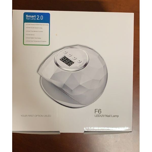 Nail lamp Led UV F6 ENSOR & TIMER & LCD DISPLAY (WHITE US)