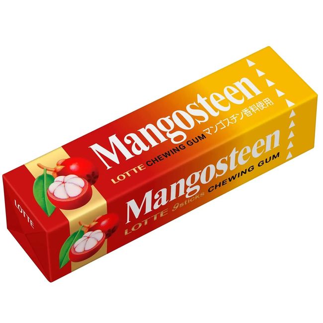 Lotte Mangosteen Gum 9 Sheets x 15 Pieces