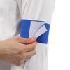 Solid Color Elastic Armband with Velcro (Blue)