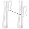 35 PCS Plastic Lifting Adjustable Pinch Pleat Curtain Hooks
