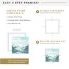 MCS Canvas Float Frames 12x12 Canvas White Frame, Vertical & Horizontal Wall Hanging Large Frame for Canvas Paintings (1-Pack)