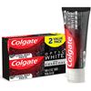Colgate Optic White with Charcoal Whitening Toothpaste, Cool Mint Flavor, Safely Removes Surface Stains, Enamel-Safe for Daily Use, Teeth Whitening Toothpaste with Fluoride, 2 Pack, 4.2 Oz Tube