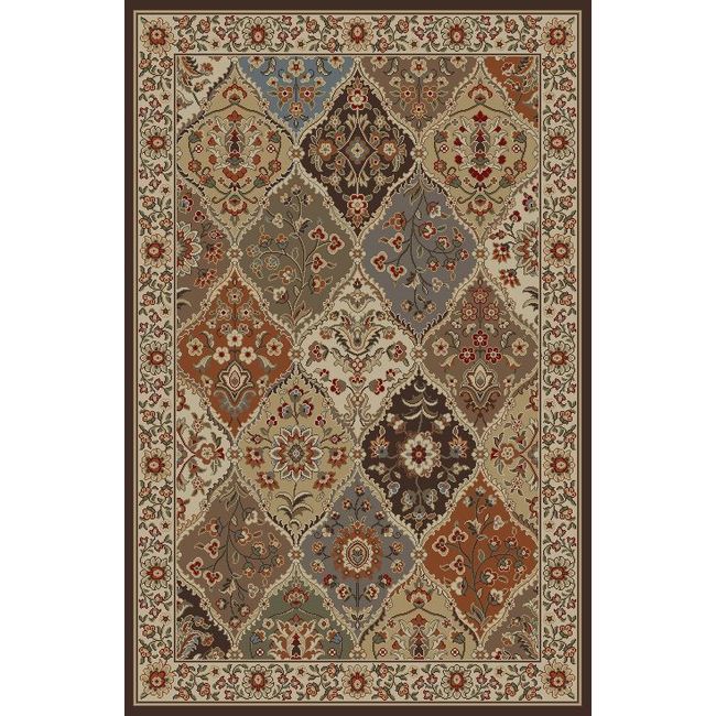 Traditional Persien 5x7 Floral Panel Flower  Actual: 5' x 7'