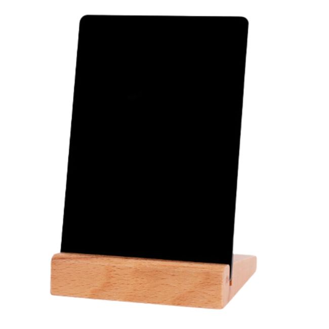 DIZLAS Signs Chalkboard Tabletop Mini Size Wooden Chalkboard Board Menu Board Menu Stand Welcome Board S M L (L (A4) Size