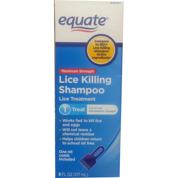 Equate Maximum Strength Lice Killing Shampoo 6oz Compare to RID Lice Killing Shampoo
