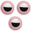 Silicone Protective Case Compatible for AirTag Self Adhesive - Stick On- Mount (PINK)