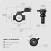 TUSITA Twist Lock Motorcycle Handlebar Mount