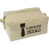 'Groom Crew' Canvas Wash Bag/Makeup Case (CS00039984)