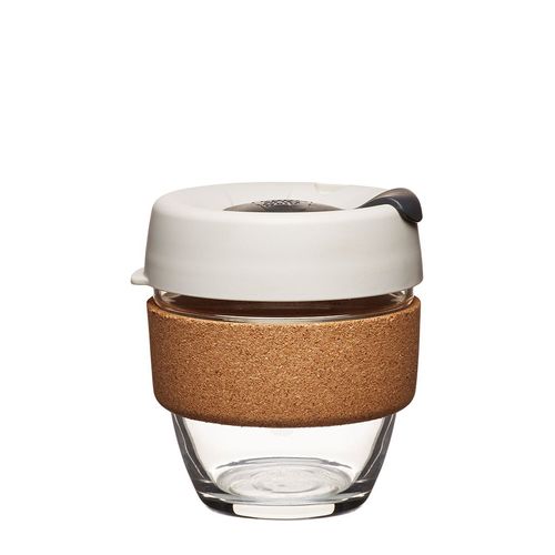 KeepCup Reusable Coffee Cup - Brew Tempered Glass and Natural Cork, S 8oz/227ml - Filter
