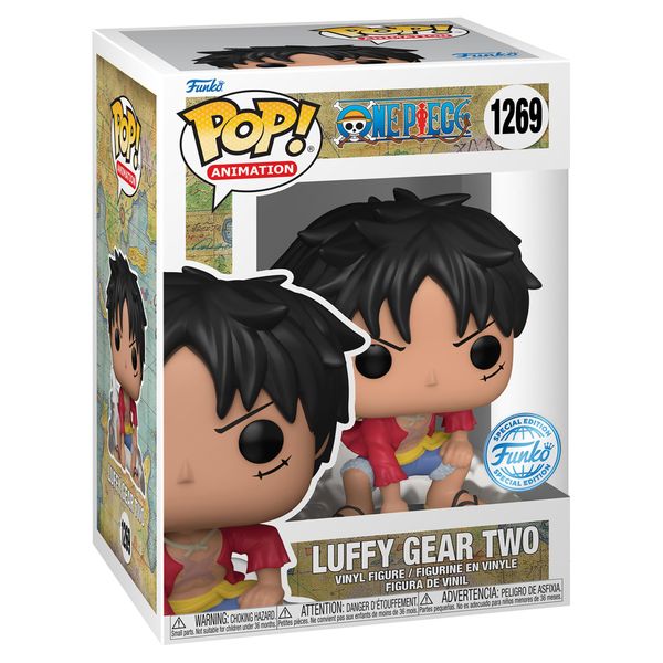 Funko Pop! Animation One Piece Luffy Gear Two Exclusive Vinyl Figuren, seltenes Pop Vinyl