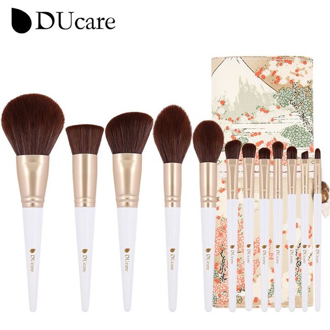 DUcare Black makeup brush Professional Makeup Eyeshadow Foundation Powder  Soft Synthetic Hair Makeup Brushes brochas maquillaje