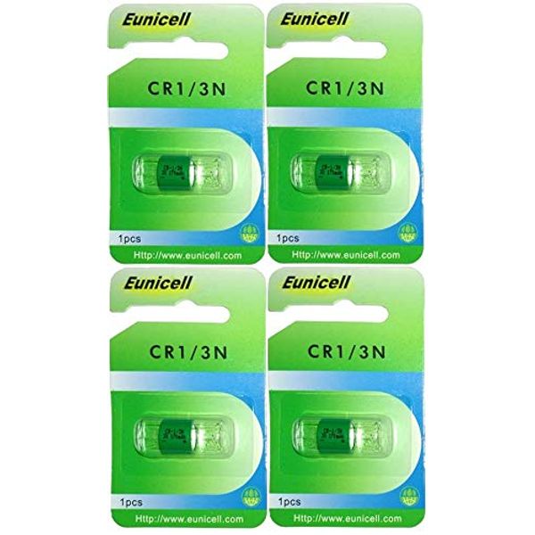 4x Eunicell CR1/3N CR1 / 3N Lithium Battery Digital Camera Battery Batteries