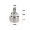 Favordrory 6#-32x5 Computer Case Thumb Screws, Silver, 50 Pieces