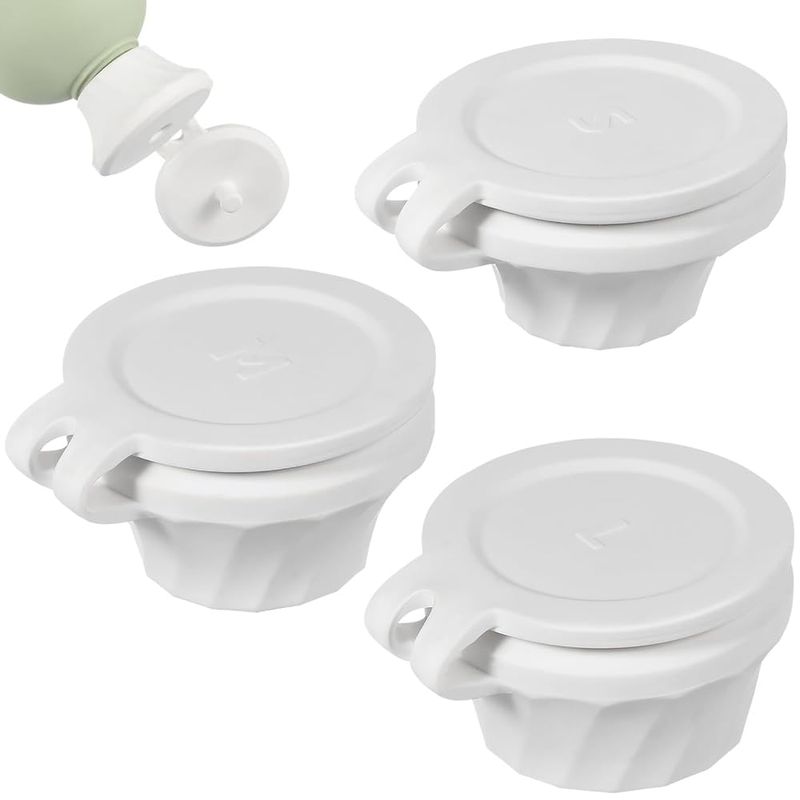 Shower Gel Bottle Caps Inverted Caps Set of 3 for Shampoo Bottles ...