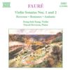 FAURE: Violin Sonatas Nos. 1 and 2