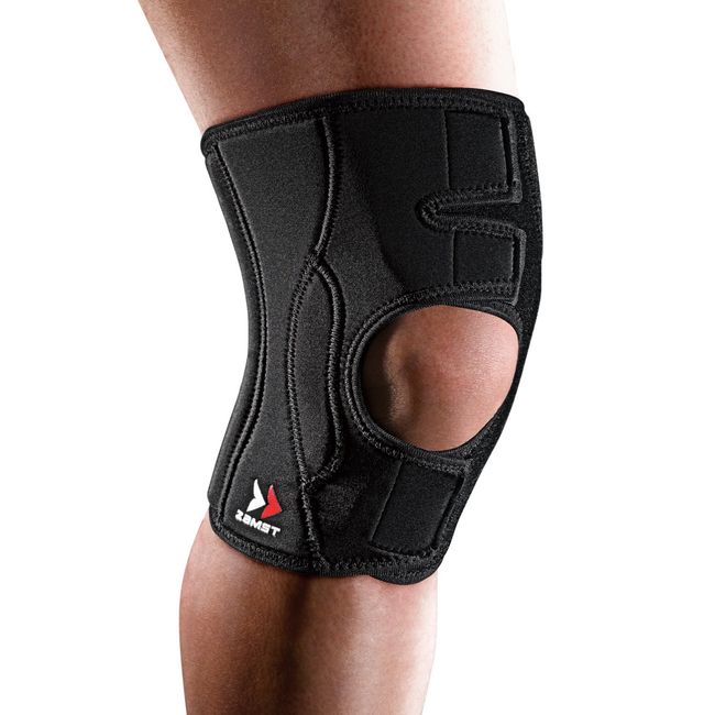 ZAMST EK - 3 Knee Supporter Climbing Tennis Size S - 3L For Both Left or Right Knee Black, black