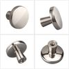 Lontan Brushed Nickel Drawer Knobs - 5 Pack Kitchen Cupboard Knobs