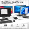 USB 3.0 Switch 4 Computers Sharing 4 USB Peripheral Devices Switcher for PC Laptop Mouse Keyboard Scanner Printer with 3.5mm Audio Output