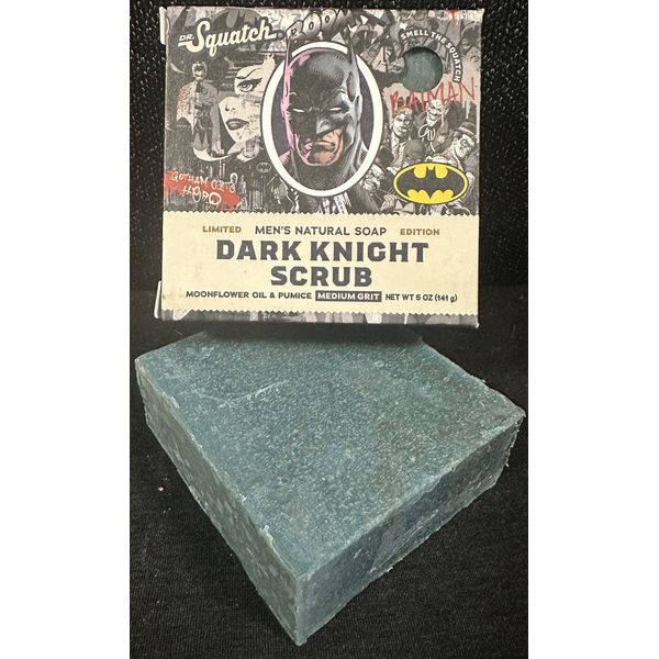 Dr Squatch Soap Dark Knight Scrub DC Limited Edition Batman Soap Bar 🦇