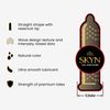 SKYN Extra Studded Condoms Non-Latex Ultra Thin Natural Feel with SKYNFEEL Technology 22 Count Box